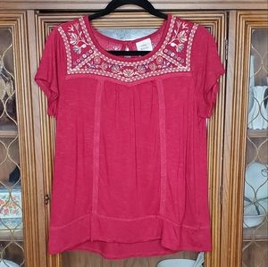 Knox Rose Embroidered Blouse